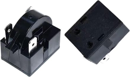 Koelkast Compressor Protector - Oververhitting Relais - Koelkast Reparatie - Universele 3pin Pasvorm - 17 Gram - Zwart