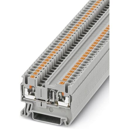 Phoenix Contact 3210237 Doorgangsserieklem 5.2 mm Snelaansluiting Grijs 50 stuk(s)