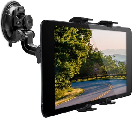 kwmobile tablethouder voor autoruit - Met zuignap - Verstelbare houder voor tablets - 11 - 20,7 cm
