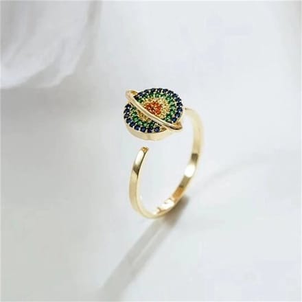 Fidget ring planeet - anti-stress - anti-angst - spinner ring