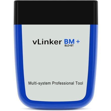 Vgate Vlinker BM + OBD2 V2.2 Bluetooth Dual Mode 4.0 Diagnostische Auto Foutdetector blauw