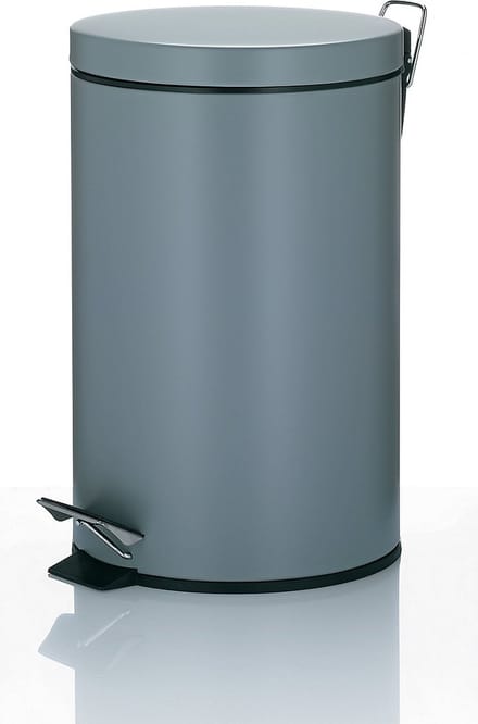 Kela Keuken Afvalemmer - Metaal - 12 l - Grijs