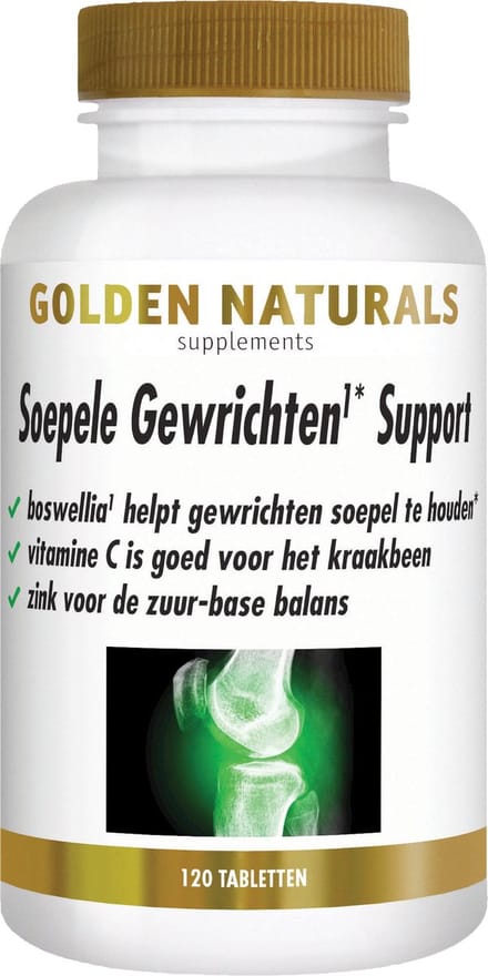 Golden Naturals Soepele Gewrichten Support (120 tabletten)