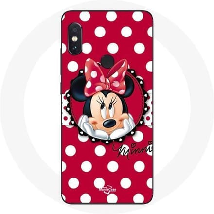 Coque - Minnie Mouse - Xiaomi Redmi Note 5 Pro - Dessin animé - Rouge - Souple rouge