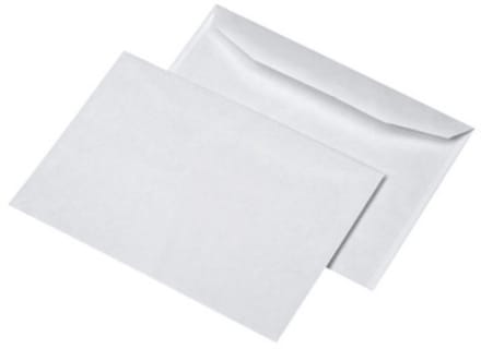 MAILmedia envelop 162x229 mm, 75g/m, gegomd, z. venster, wit, 500 st