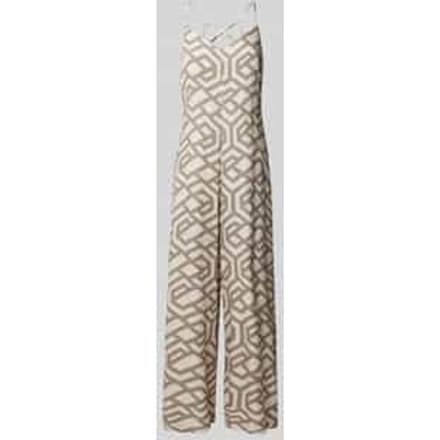 Jumpsuit van viscose met all-over motief