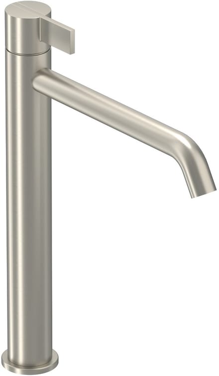 IVY Pact Eenhendel wastafelmengkraan opbouw model L, coldstart Geborsteld nickel PVD