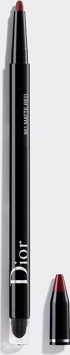 Christian Dior Diorshow On Stage, Waterproof, Double-Ended, Kohl Eyeliner, 861, Matte Red, 1.2 g