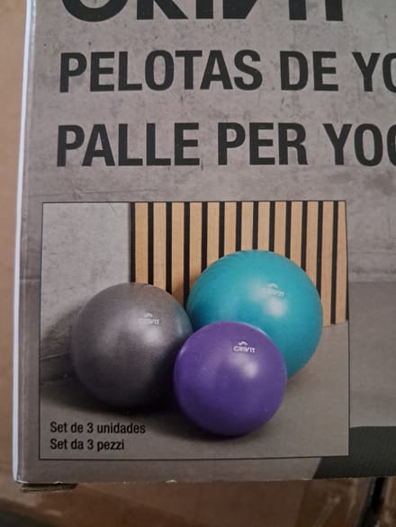 Crivit 3-delige Yoga ballen - Afmetingen: ø ca. 18 cm, 22 cm, 26 cm