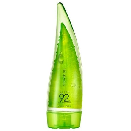 Holika Holika, douchegel, aloë clean water formule 92%, 250 ml (8,45 fl oz) green
