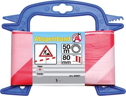 Afzetlint - Afzetband - 80 mm x 50 m, BGS 80807