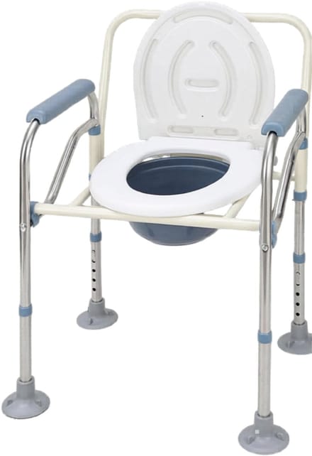 AHD® Commode - Toiletstoel - Toiletverhoger - Wit - 52cm x 17cm x 76cm