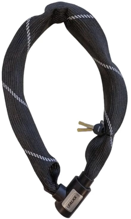 Falkx Viking kettingslot - ART2 gecertificeerd - 8.3 mm dik - 90 cm lang - zwart