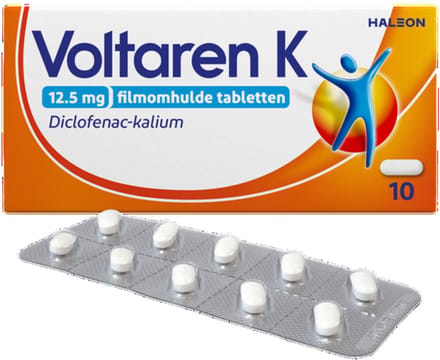 Voltaren K 12,5mg pijnstiller, Tabletten Diclofenac, 10 stuks