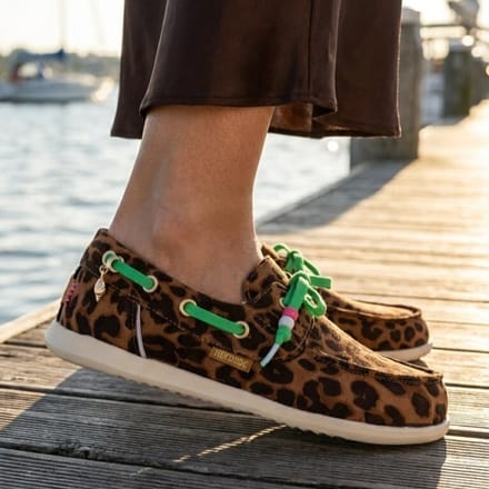 Hey Dude Harbor Breeze Bootschoenen bruin Leopard - Maat 37