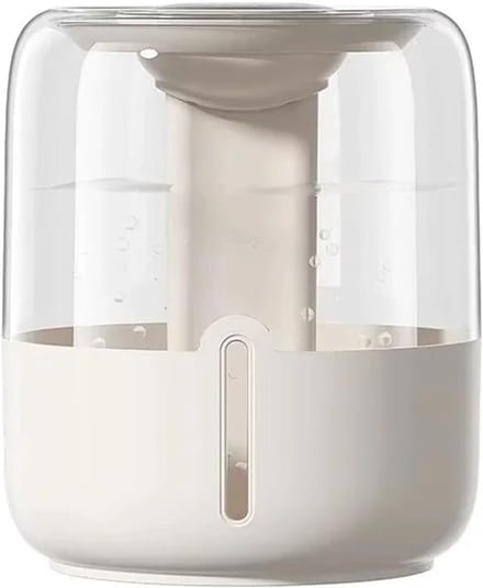 Luchtbevochtiger - Dubbele Spray - Verbeteren Luchtkwaliteit - Digitaal Display - 100W Vermogen - Beige