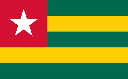 Vlag Togo 50x75cm