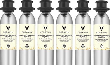 Coravin Pure Sparkling CO2 capsules 6 stuks - 20g/27ml