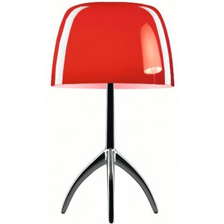 Foscarini - Lumiere grande tafellamp - ciliegia - niet dimbaar - Cromo Nero - rood