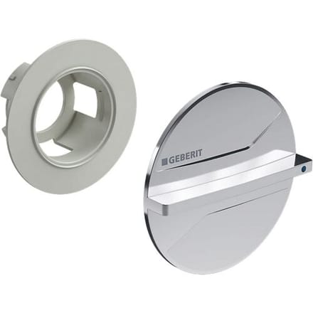 set Operating handle, for Geberit concealed ball valve with fastening 610.089.21.1