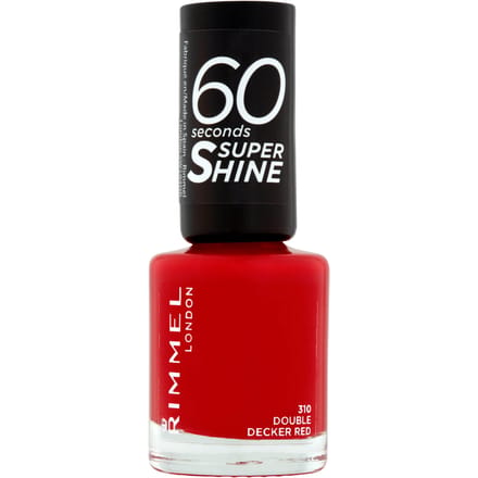 Rimmel 60 Seconds Super Shine Nail Polish 8ml (Various Shades) - Double Decker Red