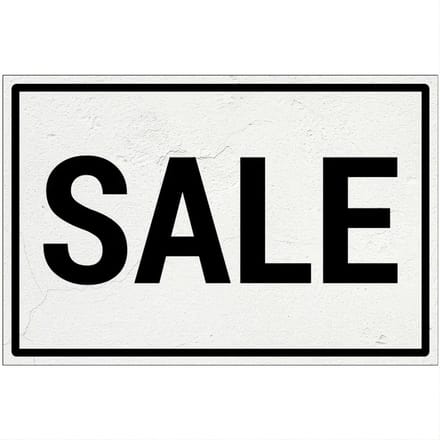 Sale bord | Forex Re materiaal | 30 x 20 cm