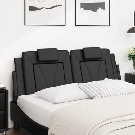 vidaXL Hoofdbordkussen "Viana" 152 cm kunstleer zwart