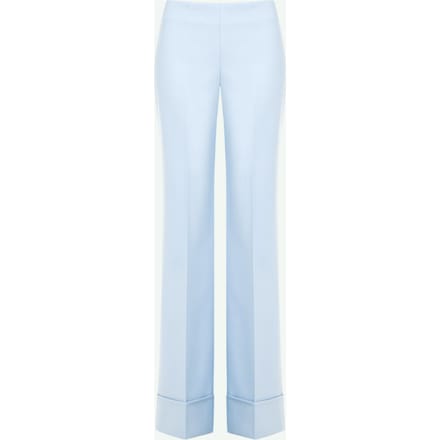 blauwe vrouw paleis broek