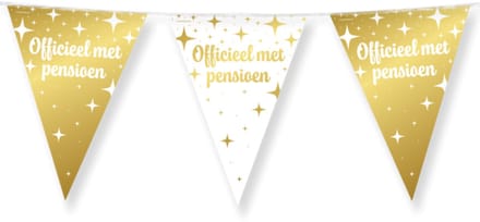 Vlaggenlijn Fancy - Pensioen - Wit-Goud
