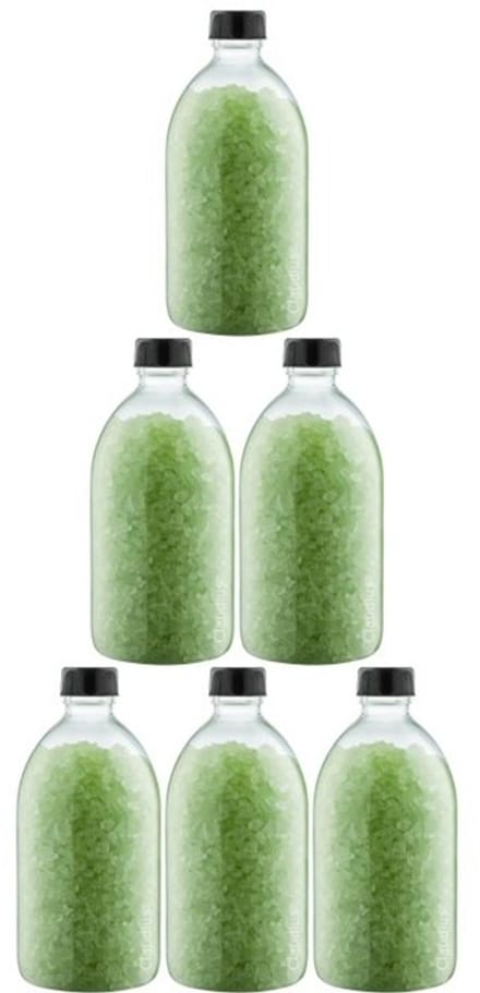Claudius Badzout Eucalyptus - 600 gram - Fles met zwarte dop - Set van 6 stuks