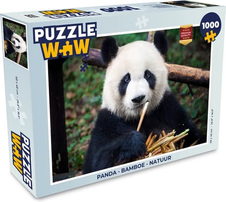 Puzzel Panda - Bamboe - Natuur - Legpuzzel - Puzzel 1000 stukjes volwassenen