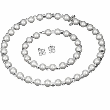 3-Delige synthetische parel set- Spang - Charme Bijoux