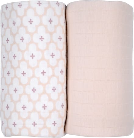 Lodger Swaddler - 2 Stuks - 110 x 110 cm - Matcha Powder