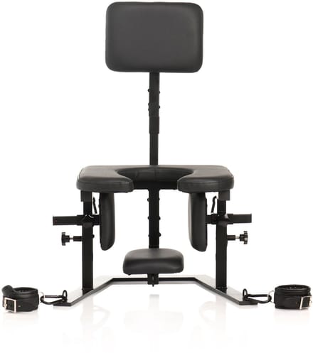 XR Brands - Pleasure Throne Orale Seks Stoel - Zwart