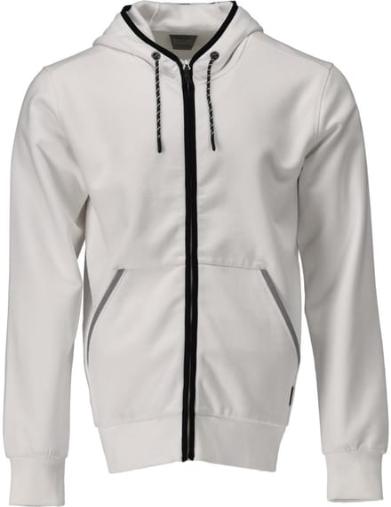 Mascot Customized Capuchontrui met rits 22486-378 - Wit - 2XL