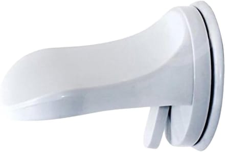 Douche Voetsteun - Pedicure Treden - Benen Scheren - Zonder Boren - 15 x 11.5 cm - Wit