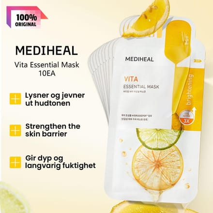 Mediheal Essentiële Masker Pack 10 Vel/4 Vel (1DOOS) 4Getypeerd Vita Essential Mask 10EA