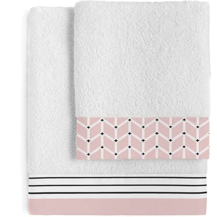 Set van 2 handdoeken Blush | Blanc