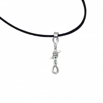 Ketting prikkeldraad zilverkleur - Charme Bijoux