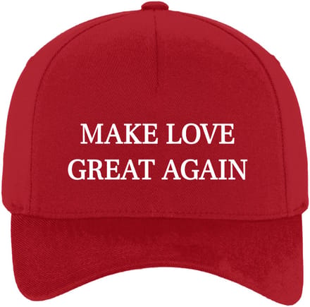 Make love great again pet - rood - statement - Amerika - liefde - love