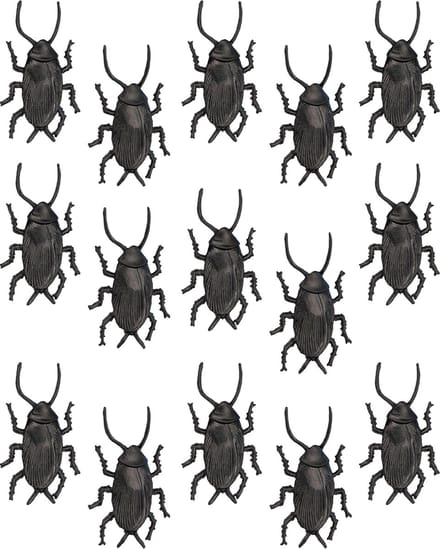 Nep kevers/kakkerlakken - 20x stuks - 5 cm - zwart - halloween/horror