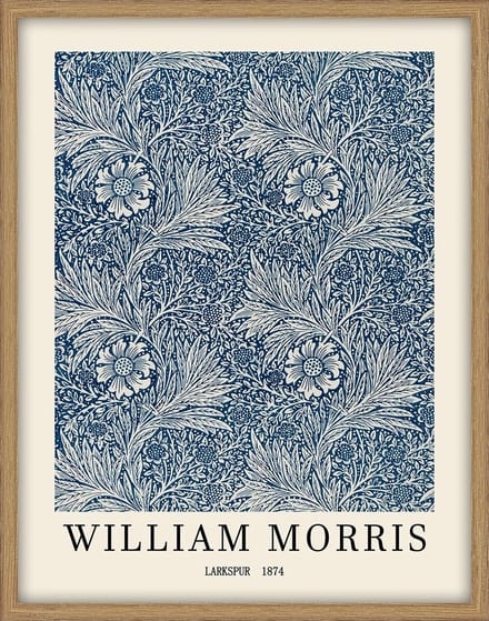 HomeBound by KY | Schilderij met frame William Morris | schilderij | 55x70x3,3cm
