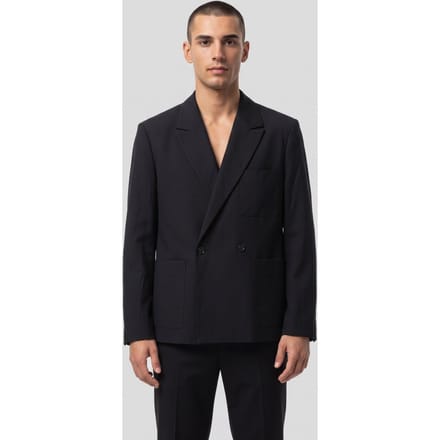 ARKET Short Double-face Wool Jacket Blue Taglia: 48 | Blazers Outlet | Uomo | Blu