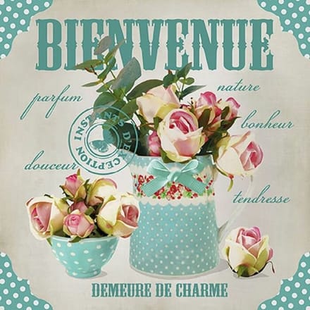 Lunch Servetten Bienvenue - Ambiente - 33x33 cm