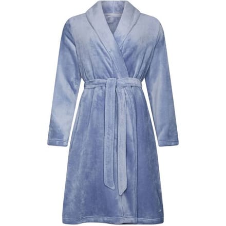 Pastunette - Badjas - Blue Fog - Flanel/Fleece - Blauw - Maat L