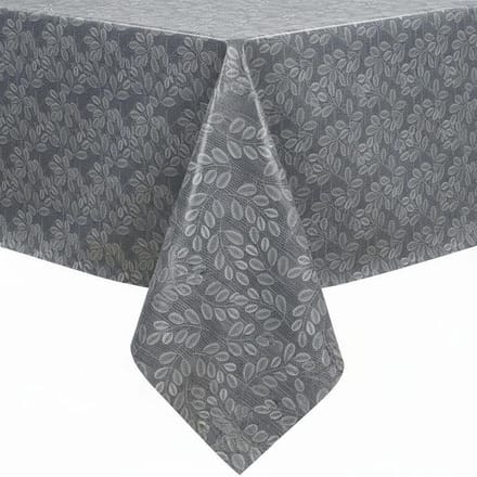 Protecttable - Tafelzeil Bladensymfonie Grijs 140x250cm - Tafelkleed Afwasbaar - Kunststof