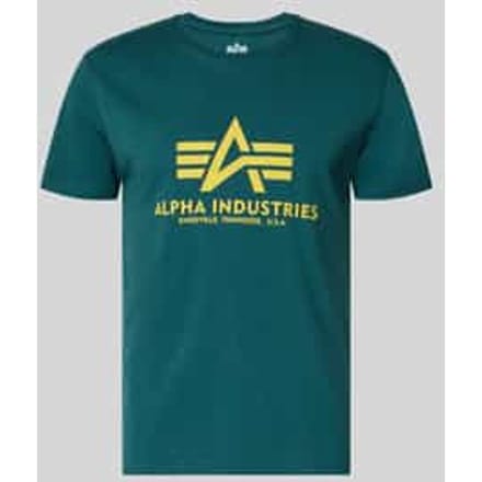 T-shirt met logo en ronde hals
