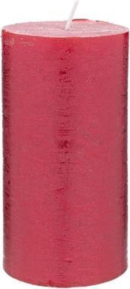 Rustic Cylinderkaars rood (13 cm)
