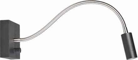 Wand leeslamp LED Blitz | zwart | metaal | verstelbaar | dimbaar | modern design