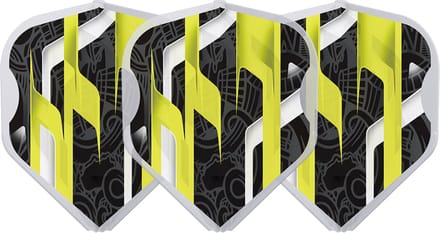 L-Style EZ L1 Mamo Series Black Clear White - Dart Flights